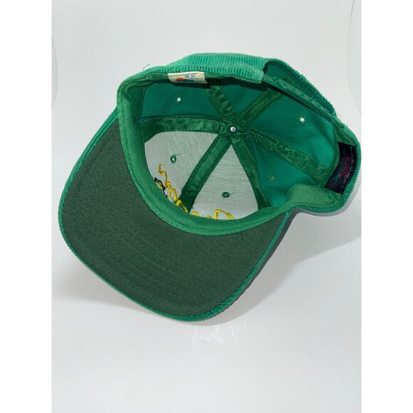 Rare Vintage Oregon Ducks Rage Corduroy Snapback hat Green Yellow NCAA B1G 10 - Picture 5 of 7
